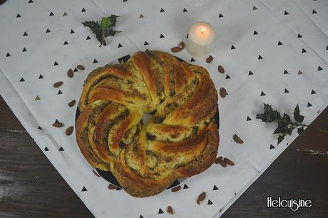 Brioche des rois aux amandes et pépites de chocolat