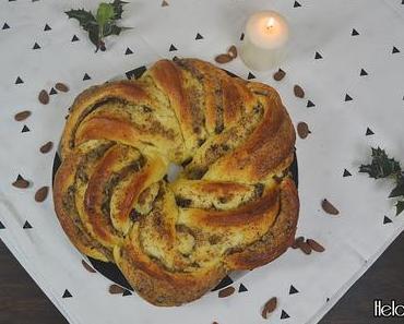 Brioche des rois aux amandes et pépites de chocolat