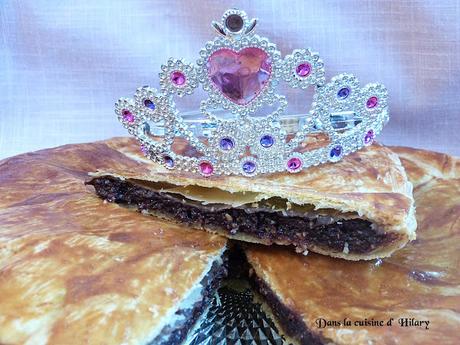 Ma galette des princesses au chocolat et pralin / My Princess chocolate and praline Epiphany cake