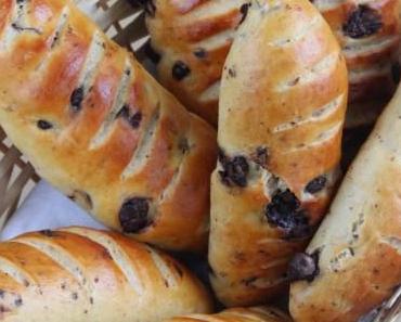 Petits pains aux noisettes et au chocolat