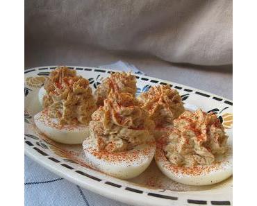 Oeufs mimosa au thon et au curry