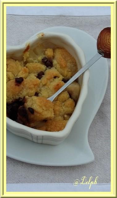 Crumble poires chocolat