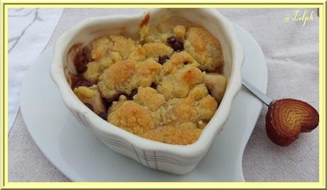 Crumble poires chocolat