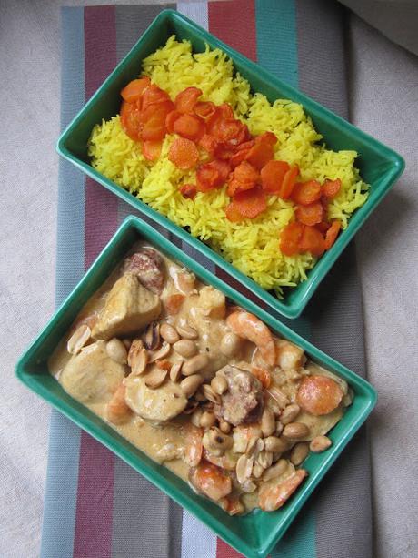 Curry de poulet & crevettes