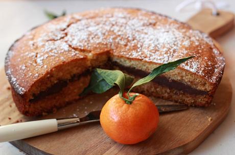 Gâteau aux clémentines et ganache au chocolat {Classique et Thermomix}