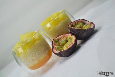 Perles du japon, fruits de la passion et ananas