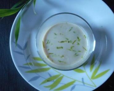 Velouté d’oignons doux, lait de coco et citron vert