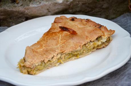 Tourte aux poireaux et à la truffe