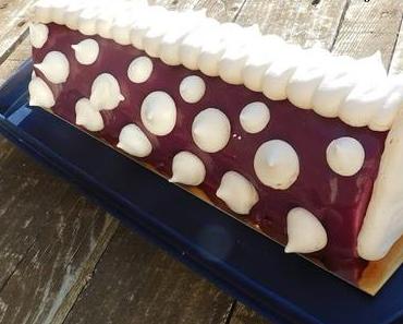 Buche de Noël cassis, vanille et cardamome