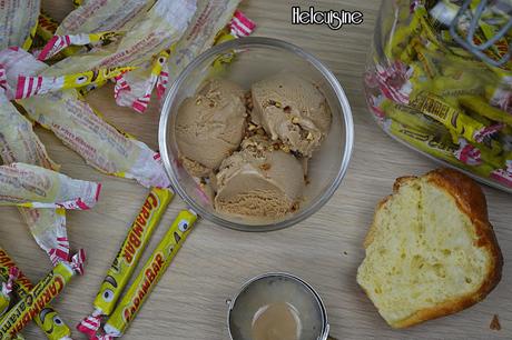 Glace aux Carambar ® avec sorbetière