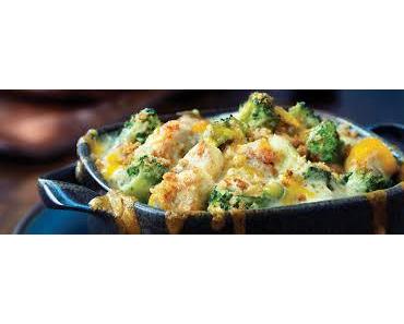 Casserole de poulet et brocoli gratiné
