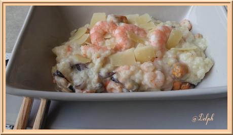 Risotto aux Fruits de mer et Crevettes