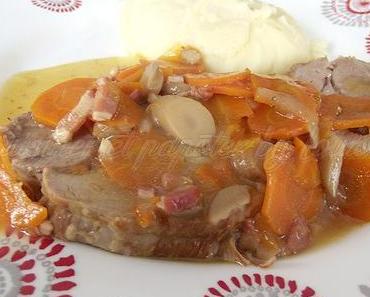 Rôti de porc au champagne