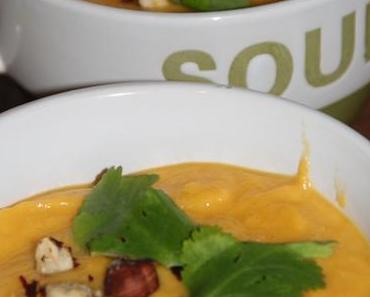 SOUPE COCO AUX CAROTTES, PANAIS ET GINGEMBRE