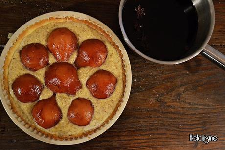 Tarte Bourdaloue poires au vin