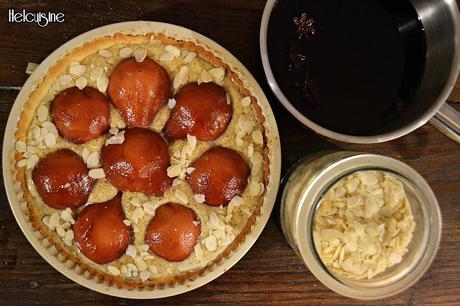 Tarte Bourdaloue poires au vin