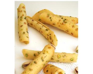 Lundi, les recettes des amis #13, cigarettes russes aux éclats de pistaches