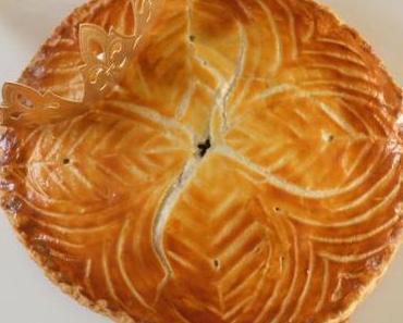 Galette des rois aux épinards et au saumon fumé