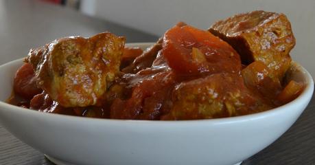 Sauté de porc curry - tomates - coco