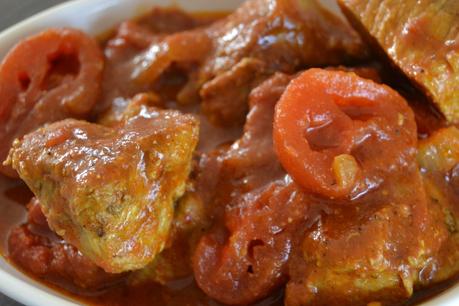 Sauté de porc curry - tomates - coco