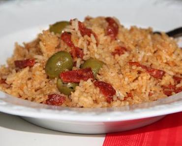 RIZ AU CHORIZO ET AUX OLIVES VERTES