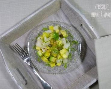 Tartare de Saint-Jacques, mangue et avocat