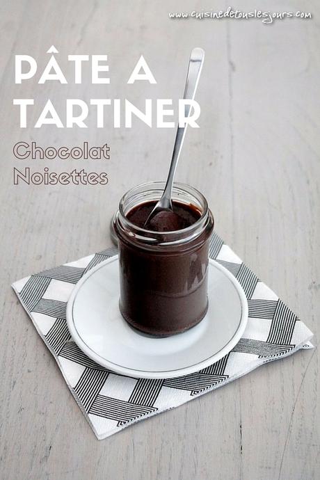 Pâte à tartiner au chocolat noir et aux noisettes