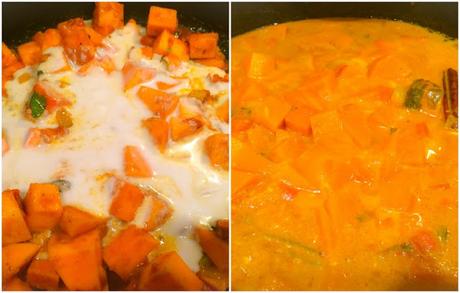 Courge Butternut Au Curry et Lait de Coco