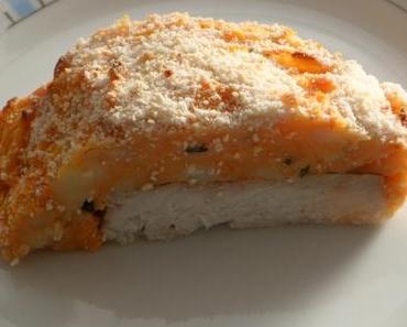 Dos de lieu noir et purée de patates douces au fromage