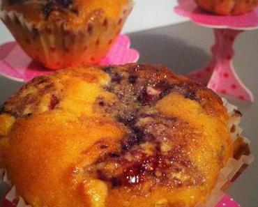 Muffins Chocolat Blanc & Myrtille/Cassis