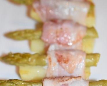 Pomme de terre en sushi d’asperge