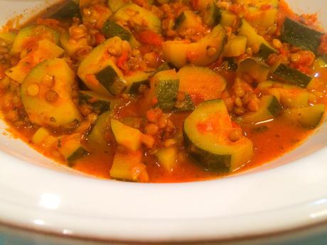 Courgettes aux Lentilles à la Turque