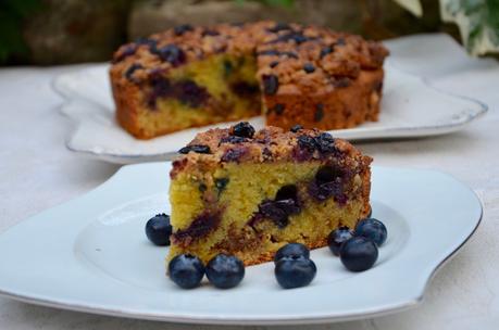 Crumb cake aux myrtilles