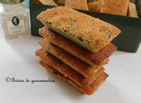 Financiers aux pépites de chocolat et wasabi