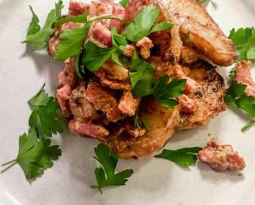 Délicieux légumes d’hiver – Topinambours crémeux et petits lardons