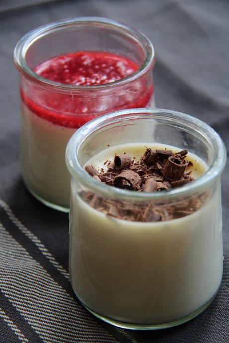 panna cotta peaux de banane