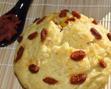 Gâteau de maïs et baies de Goji à la vapeur