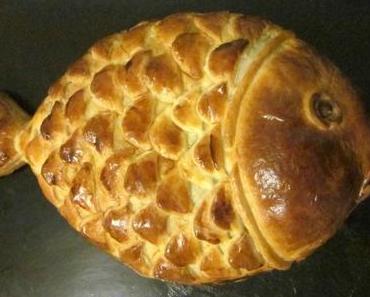Poisson feuilleté au saumon, poireau & crème