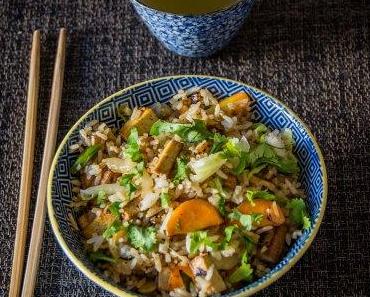 Improvisation – Mon riz sauté végan