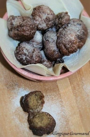 Beignets de Bananes Bio, sans allergènes majeurs.