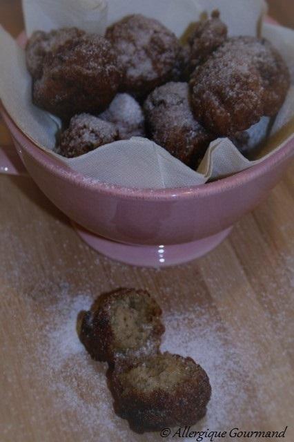 Beignets de Bananes Bio, sans allergènes majeurs.