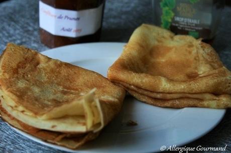 Crêpes Bio sans gluten, sans oeufs....... 1°recette