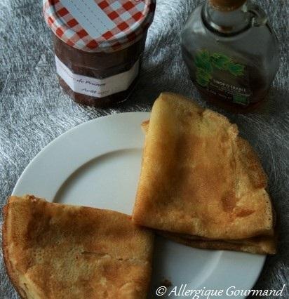 Crêpes Bio sans gluten, sans oeufs....... 1°recette