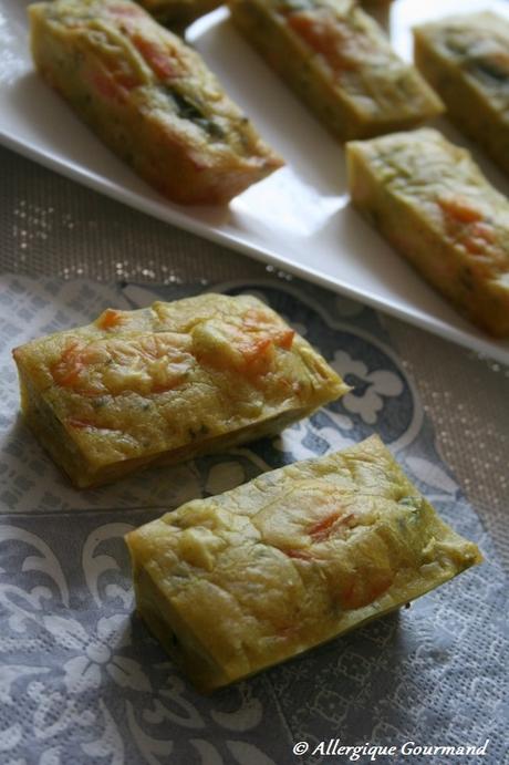 Cakes aux poireaux-truite fumée, sans oeufs ni gluten (blé)....