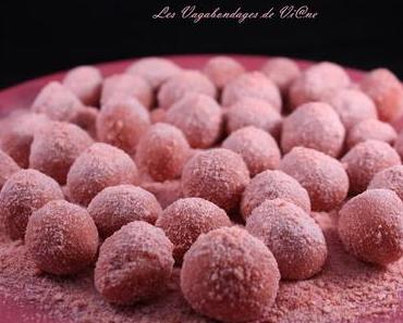 Truffes aux biscuits roses de Reims
