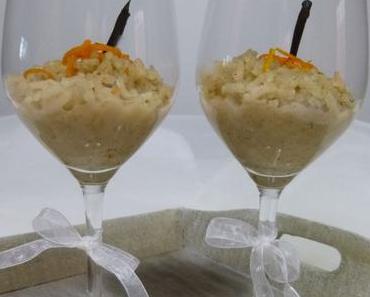 Riz au lait végétal de châtaigne et zestes d’orange