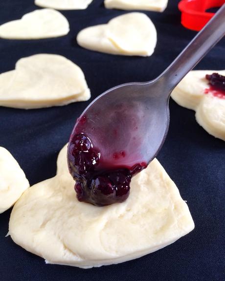 Diy : Coeur feuilletée à la framboise 