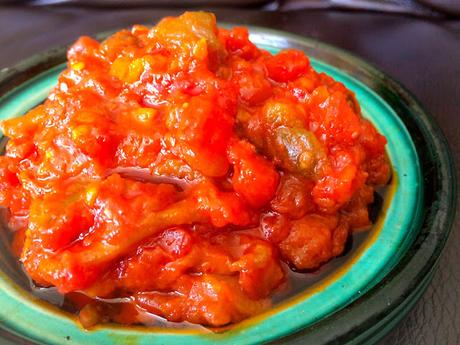 Matbuha  Salade Marocaine de Tomates et Poivrons  Confits