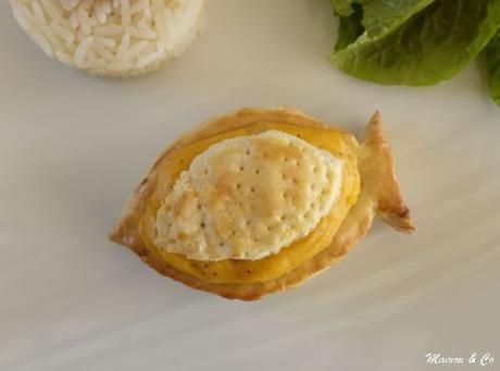 Vol-au-vent de cabillaud au pesto rosso