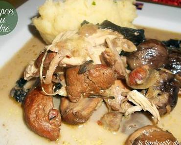 Chapon au cidre (au chaudron pour nous)